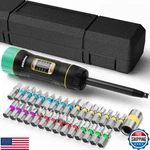 Hiners 31 Piece Torque Screwdriver Wrench Set 1/4" 10-80 Inch Pounds Lbs. Fixed Price $59.28.