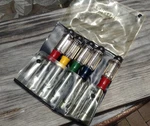 5-PC Partial Set Vintage 9-4196 Craftsman -v- Sae Nut Drivers 1/4" 1/2" Usa. Fixed Price $24.95.