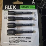 Flex 2-9/16 Magnetic Impact Nut Driver Set 4-PC FAM10301-4. Fixed Price $12.00.
