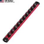 Workpro Magnetic Socket Organizer, 3/8-INCH Drive Aluminum Alloy 3/8" Dr, Red. Fixed Price $14.91.