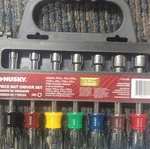 Husky 7-PIECE Sae Nut Driver Set Multicolor Model 279-998. Fixed Price $18.00.
