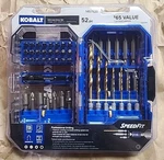 Kobalt Screwdriver Bit Set 52 -piece DTC-47453 New. Fixed Price $24.98.