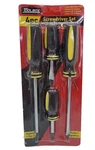 Tool Box 4PC Black/yellow Screwdriver Set With Magnetic Tips 60536. Fixed Price $6.99.
