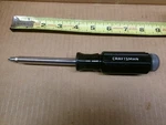 Craftsman Black Handle Grey Cap Magnetic Driver With 3 Phillip Bits No 49099. Fixed Price $18.00.