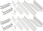 Right-arrange Peg Board Hooks For Hanging Tools Set X2, Zinc Plated. Fixed Price $72.86.