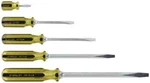 Stanley 5 Piece Slotted & Stubby Screwdriver Set Blade Sizes: Length 1-1/2, 4.... Fixed Price $50.72.