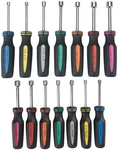 14 Piece Multi Wrench Nut Driver Set Sae Metric Color Coded Non Slip Grip. Fixed Price $62.11.