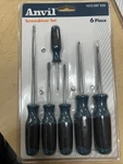 Anvil Screwdriver Set Of 6. Fixed Price $12.60.