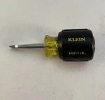 Klein Tools 600-1 1/4IN Keystone 1-1/2IN Long Round Shank Tip Screwdriver. Fixed Price $10.00.