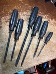 Vintage Craftsman 6PC Professional Handle Screwdrivers Usa Made 47437 47447. Fixed Price $40.00.