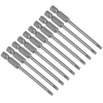 Uxcell 10 Pcs 3MM Slotted Tip Magnetic Flat Head Screwdriver Bits 1/4 Inch He.... Fixed Price $21.30.