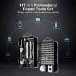117PC Mechanics Screwdriver & Bit Set Precision Slotted Torx Phillips Tool Kit. Fixed Price $26.21.