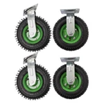 4PCS Pneumatic Air Tire 2 Rigid Swivel Hd Farm Cart Caster Set 8". Fixed Price $69.44.