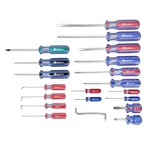 Greatneck 20PC Screwdriver Set Phillips, Slot, Torx, Sq, Picks Acetate Handles. Fixed Price $39.99.