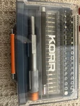 Korr Tools KIBPP029 58PC Precision Bit Set Ph, Pozi, Sq, Security Torx, Secur.... Fixed Price $20.00.