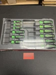 Snap-on Tools Usa New 12PC Green Soft Grip Mix Tip Screwdriver Set SGDXW120BG. Fixed Price $250.00.