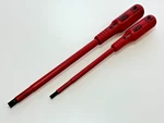 New Witte Triax 2PC Insulated Screwdriver Set, Flat Slotted, 73106 & 73108, Rare. Fixed Price $61.74.