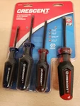 Crescent Piece Co-moulded Diamond Tip Screwdriver CGS4PCSET. Fixed Price $16.73.