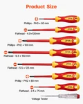 Screwdriver Set (12-PIECE) 1000V Insulated Electrical Tool Kit W/ Magnetic Tip. Fixed Price $53.34.