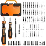 Ratchet Screwdriver Set 69 In 1 Magnetic Rotatable Kit Fo.... Fixed Price $33.88.