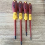 Wiha Insulated Cushion Grip Screwdriver Set 4PC Phillips Slotted 32090. Fixed Price $40.00.