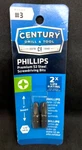 #3 Phillips Screwdriver Pack By Century Tool, Sealed Of 2 Bits. Fixed Price $7.95.