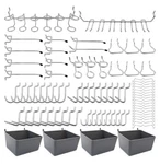 Frimoony Pegboard Hooks Assortment With Bins Locks For Organizin. Fixed Price $12.00.