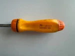Snap-on Tools SSDMR24 Orange Extra Long Ratcheting Screwdriver. Fixed Price $300.00.
