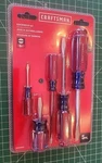 Craftsman Screwdriver Set Slotted Flat Head 5-PIECE CMHT65032 Nip GWT2. Fixed Price $16.50.