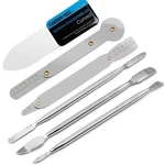Oruiiju 6 Piece Metal Spudger Pry Tool Kit For Electronics Repair With Silver. Fixed Price $12.82.