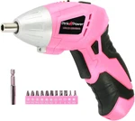 Cordless Pink Screwdriver Set 3.6V Rechargeable Electric Drill For Women Diy. Fixed Price $14.99.