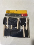 Gam 24 Piece Foam Paint Stain Sponge Brush Set Assorted Pack Wood Handle New!!!. Fixed Price $7.79.