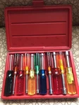 Proto 11 Piece Solid Round Shank Nut Driver Set 3/16" 5/8" J9200DB With Case.. Fixed Price $154.00.