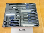 Snap-on Tools Usa New 12PC Power Blue Soft Grip Combo Screwdriver Set SGDX120BMB. Fixed Price $369.95.