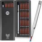 25 In 1 Precision Screwdriver Repair Tool Kit For Computer Electronics, Eyeglass. Fixed Price $19.48.