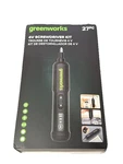 Greenworks Rechargeable Screwdriver W/ 27 Piece Bit Brand New (black). Fixed Price $27.99.