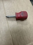 Mac Tools # Phillips Screwdriver Short Stubby Red Handle - P3012AR. Fixed Price $14.99.