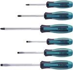 Vessel 6PC Non-slip Screwdriver Set Phillips Slotted Flat Megadora Jawsfit Japan. Fixed Price $57.34.