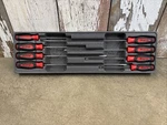 Snap-on Instinct Red Soft Handled 8PC Cabinet Screwdriver Set SGDXL80BR. Fixed Price $199.00.