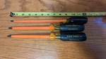Klein Tool 3 Insulated Screwdriver Straight And Phillips. Fixed Price $29.00.