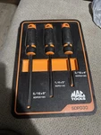 Mac Tools SDPD30 3PC Slotted Screwdriver Set Strike Cap W/ Tray 3/16-5/16. Fixed Price $120.00.