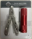 Dashing 12-IN-1 Multi Tool & Red Flashlight Set Pliers Knife Screwdriver New(c). Fixed Price $10.36.