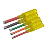Vintage Snap-on Usa Nut Driver Set ND108 To ND116 Amber Yellow Handles, 5 Pcs. Fixed Price $50.97.