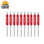 (10) Red Snap On Pocket Screwdriver Phillips Flat Tip Magnet End. Fixed Price $13.85.