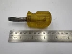 Vintage Gordon Sheffield 3 Square Shank Flat Head Stubby Screwdriver Heavy Duty. Fixed Price $14.73.