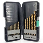 Hitachi 14PC Titanium Drill Bit Set 3-SHANK With Case Hpt 728173. Fixed Price $20.00.