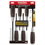 Vessel Tools Wood-compo Non-slip Screwdriver 6PC. Set 3006CS. Fixed Price $55.80.