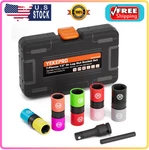 1/2-INCH Drive 7PC Half Size Lug Nut Flip Socket Set, Cr-mo STEEL,METRIC,W12207. Fixed Price $51.29.