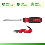 14-IN-1 Ratcheting Multi-bit Screwdriver With Fastback 6-IN-1 Folding Knife. Fixed Price $41.21.