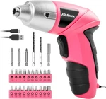 Hi-spec 27PC 3.6V Cordless Electric Screwdriver Set Usb Rechargeable Multi-color. Fixed Price $29.99.